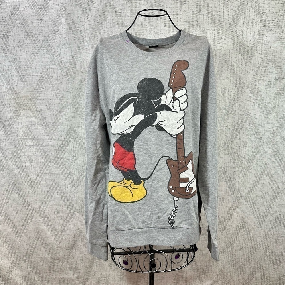 Ink Paint x Topman disney mickey mouse with guitar sweatshirt size M